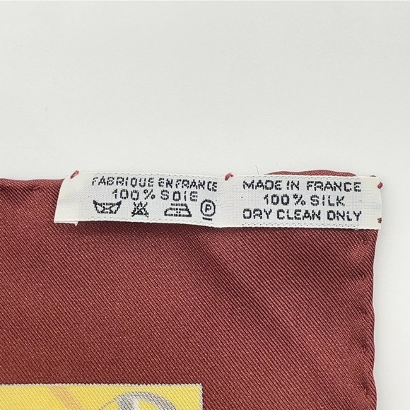 HERMES Scarf Carre 90cm Multi- Sextants Vintage - Picture 2 of 16